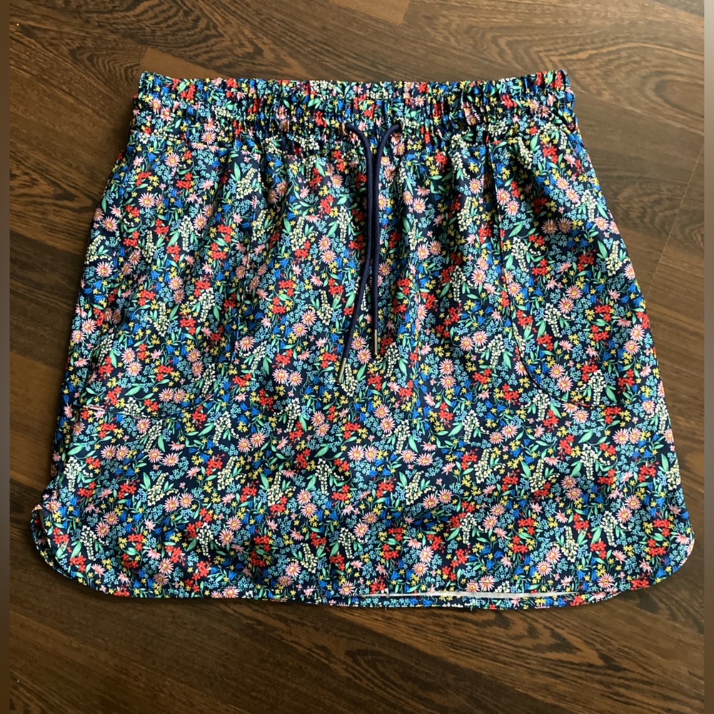 St. John's Bay Floral Skort with Pockets, Elastic Waistband and Drawstring